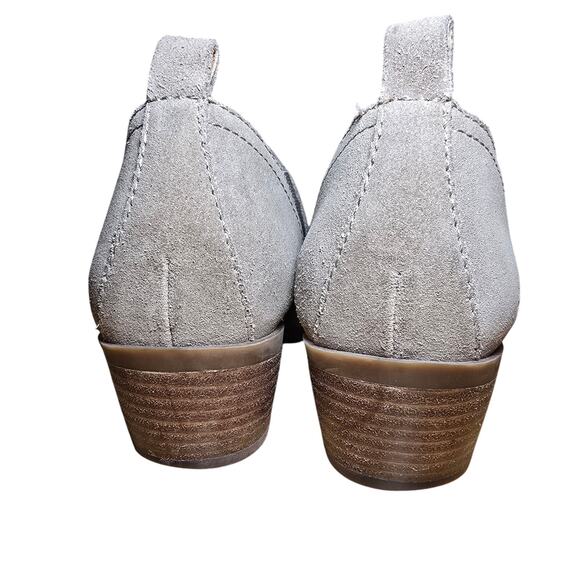 Lucky Brand Women's Fashion Fallon Boot Stonerock Oiled Suede Block Heel Size 8 - Picture 7 of 7